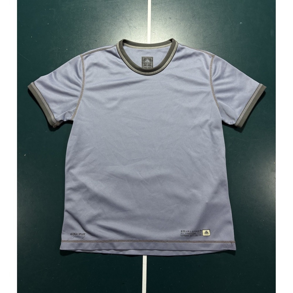 Vintage Nike ACG Thermal Base Layer T Shirt Women's Medium Blue Gray Performance